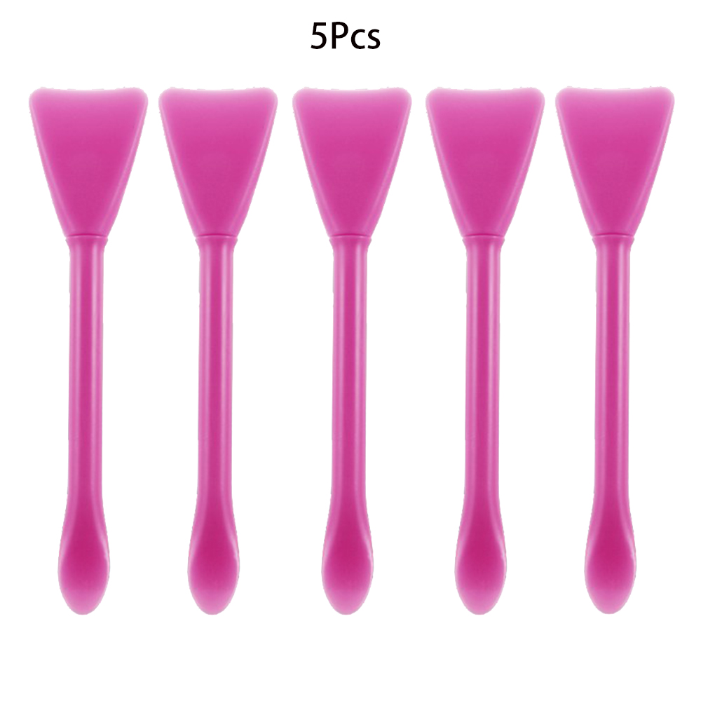 Spatule en silicone souple multifonctions pour arts créatifs, 2/5 pièces, brosse pour remuer, étaler ou verser colle, poudres et résine époxy dans son moule, facile à nettoyer