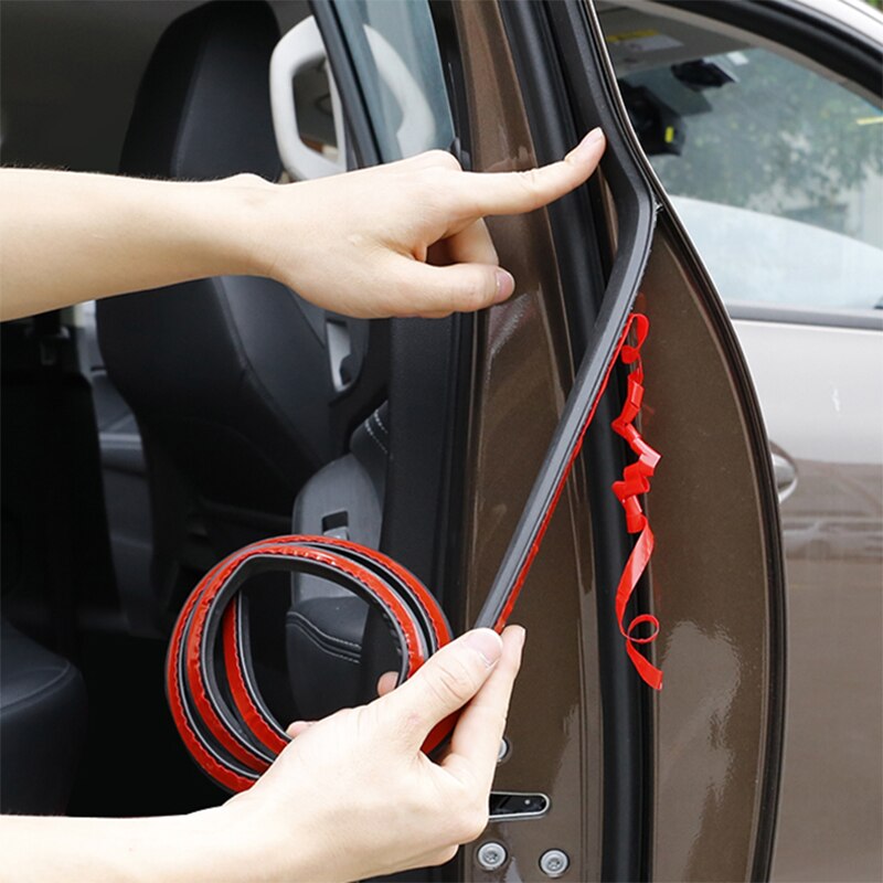 2/3/16/25M Autodeur Afdichtstrip Grote D Soort Waterdichte Trim Glas Geluidsisolatie tape Afdichting Rubber Externe Accessoire