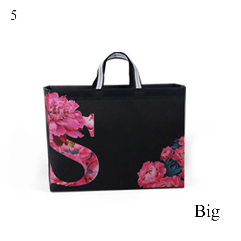 Eco Waterproof Women Shopping Bag Reusable Shopping Bag Print Tote Bag No Zipper Pouch Women Storage Bags Organizer: 5 big