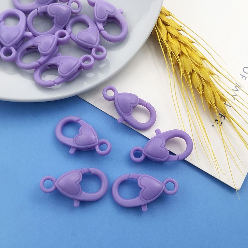20 Stks/partij Acryl Kleurrijke Sieraden Maken Sluitingen 22X13Mm Kreeft Sluitingen Voor Diy Ketting Armbanden Sieraden Maken Bevindingen