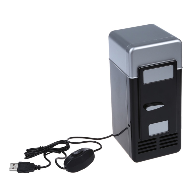 Pc Usb Mini Koelkast Koelkast Drank Kan Koeler Warmer: Default Title