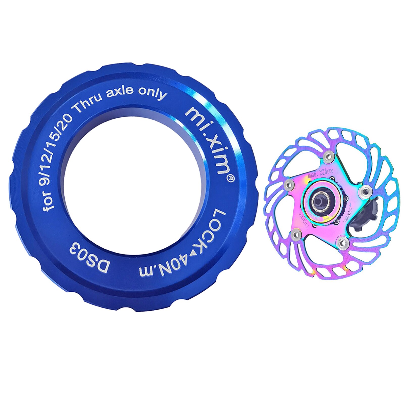 Bike Centerlock Schijfrem Om 6 Bolt Lockring Vat As Lock Schroef Cover Ring Adapter Shaft Rvs