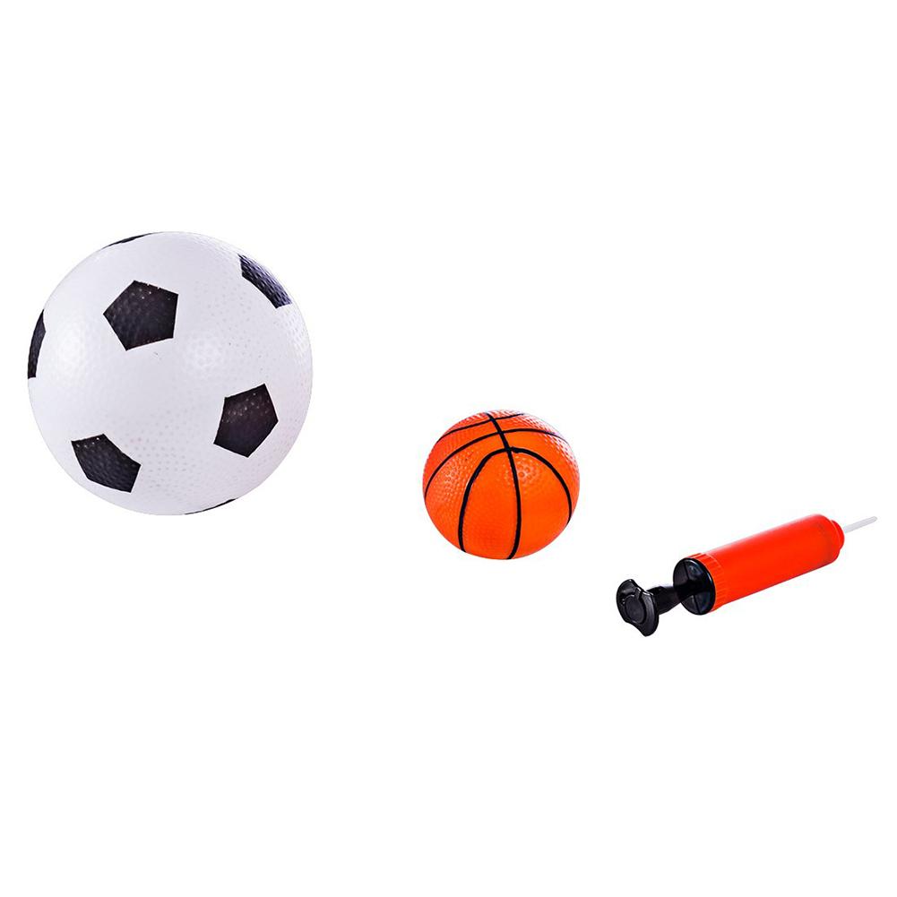 Portería de fútbol con aro de baloncesto para niños, 2 en 1, deportes al aire libre, soporte de baloncesto