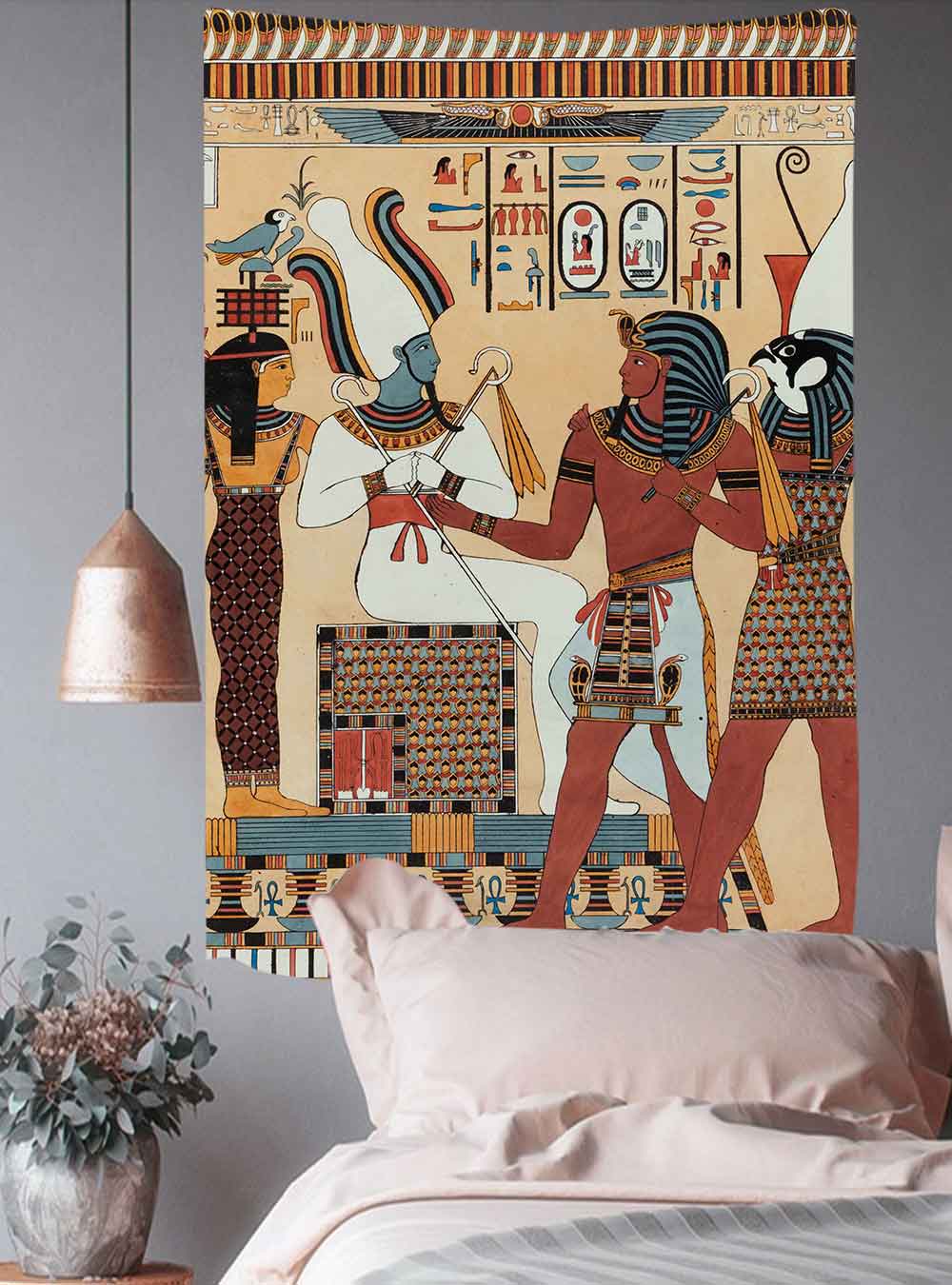 Simsant – masque Tiki Tribal Maya hawaïen, tapisserie de Sculpture, Tribal Totem de mythologie d&#39;egypte ancienne pour décoration de chambre à coucher