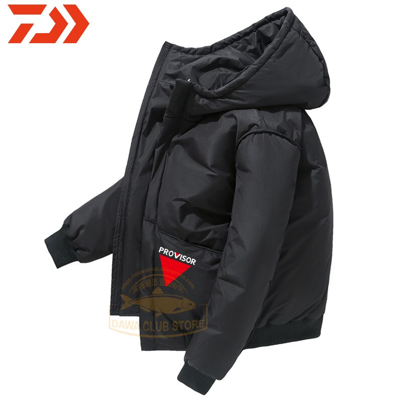 Dawa visjack winter fietsviskleding donsjacks visjas fietsjack windjack warme winterkleding