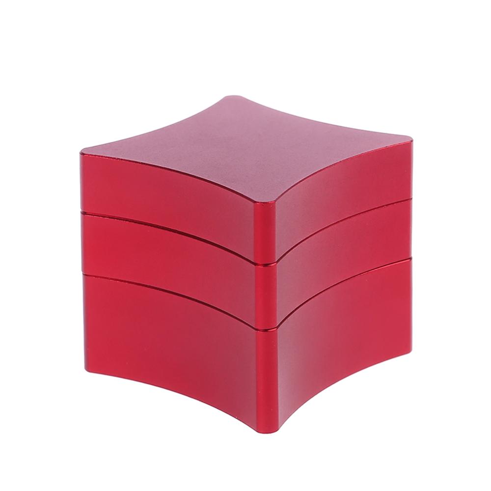 Universele Biljartkeu Krijt Houder Metalen Draagbare Mini Cue Tips Krijt Zwembad Krijt Carrier Case Box: Rood