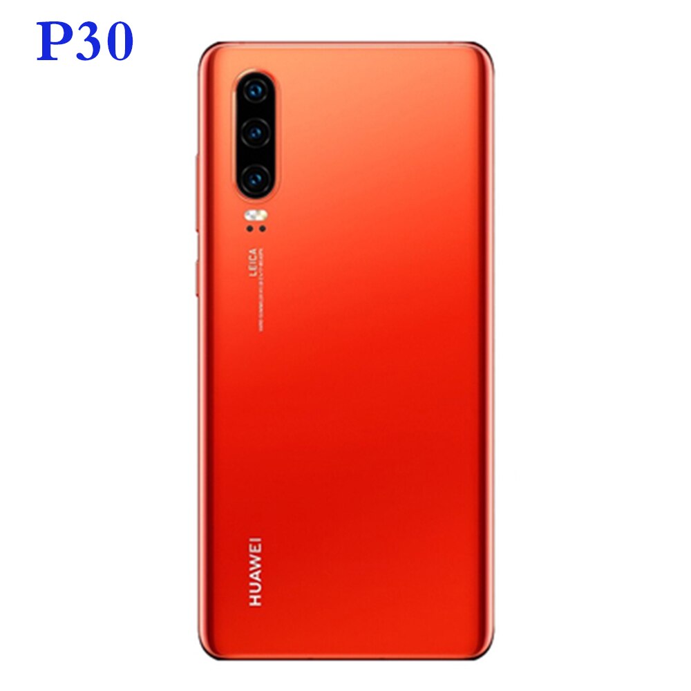 Huawei P30 Pro P30pro Batterij Cover Terug Glas Panel Rear Behuizing Case + Camera Glas Lens Frame Vervanging Voor huawei P 30: P30 Red
