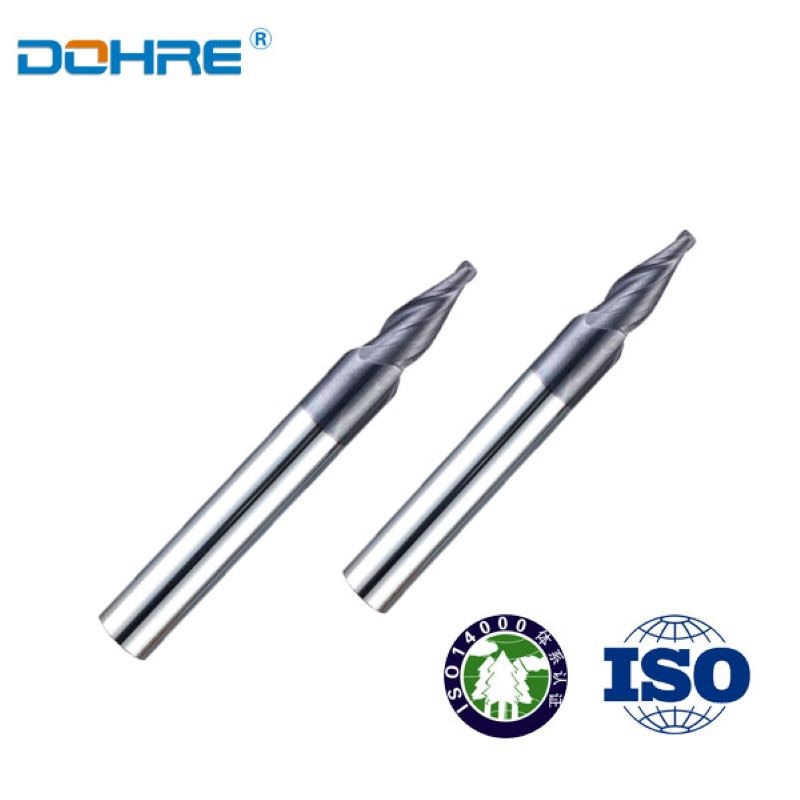 Solid Carbide Tapered End Mills 2 Flutes Taper Square End Mill Wood Engraving Bit Milling Cutter CNC Router Tools Metal Milling