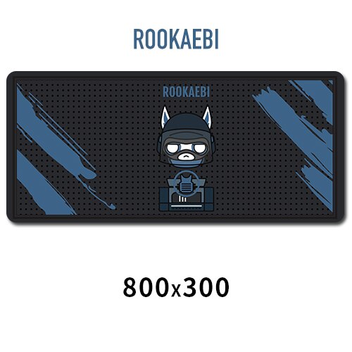 Almohadilla de goma para ratón Sovawin Rainbow Six Siege de 800x300mm, almohadillas para ratón de ordenador supergrandes, alfombrilla para teclado para juegos, alfombrilla XL para ordenador portátil de escritorio: ROOKAEBI