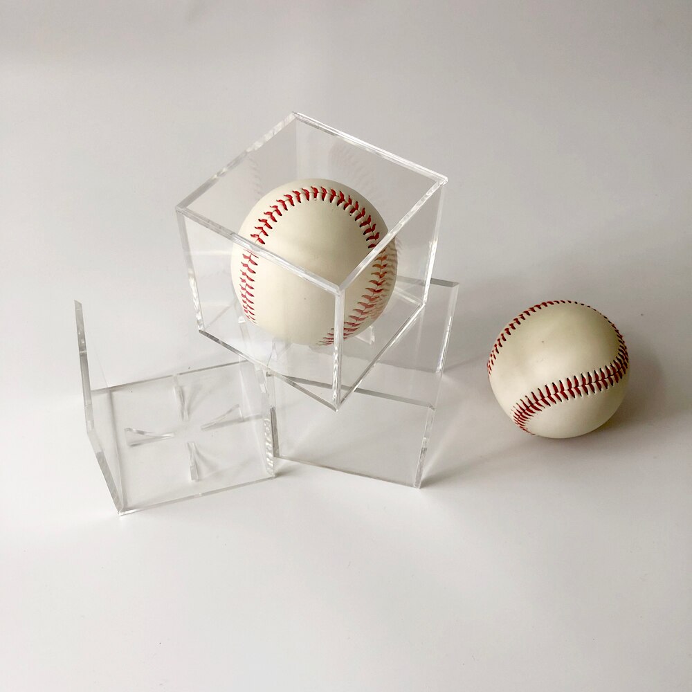 Acrylic 9 Inch Baseball Box Display Golf Tennis Ball Transparent Case for Souvenir Storage Box Holder UV Protection Dustproof