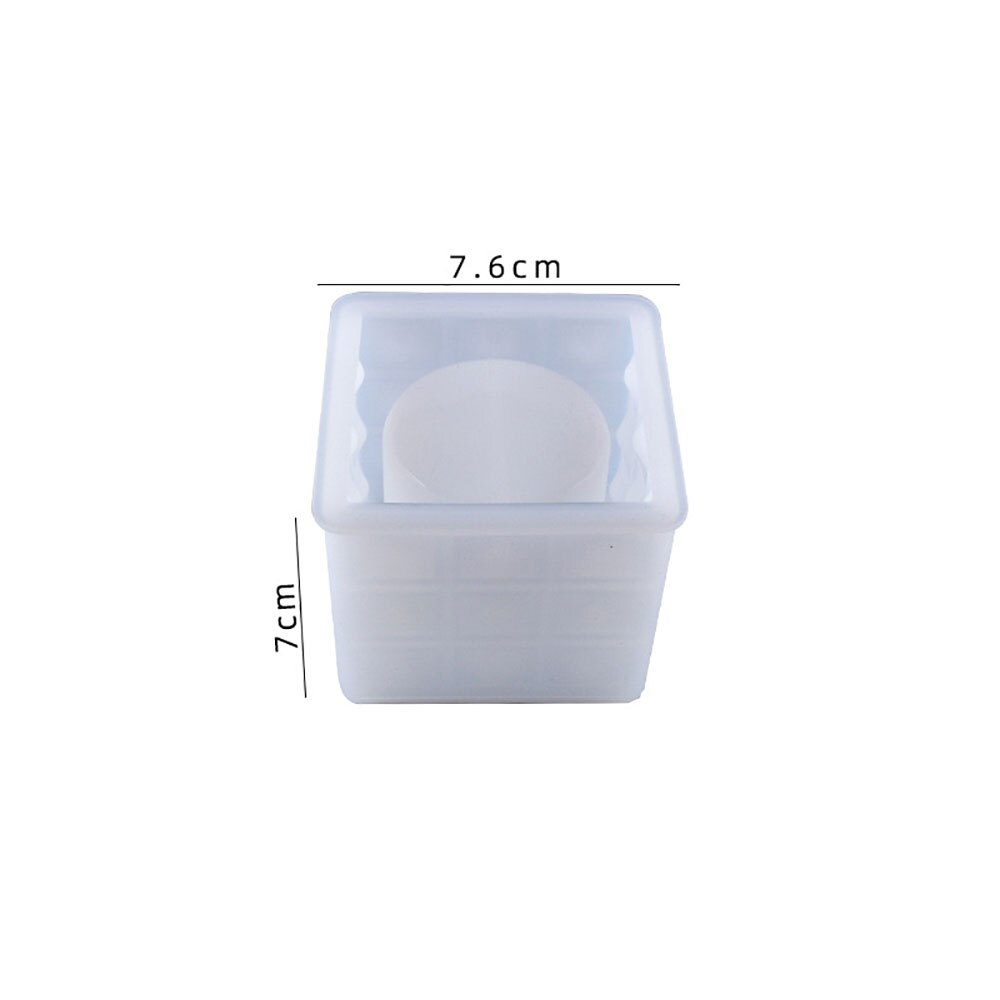 Silicone World Silicone Mold DIY Epoxy Resin Candle Holder Mould Aromatherapy Candle Molds Clay Plaster Mould Glue Mold: light green