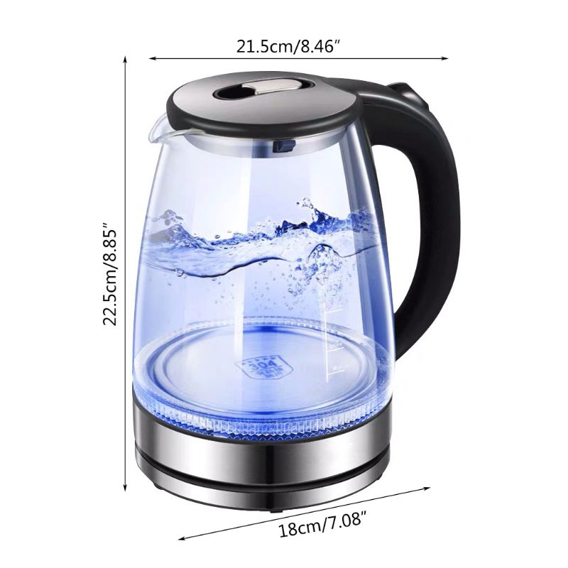 Automatische elektrische waterkoker glazen theefles 1500w krachtige snelkokende auto  y98b