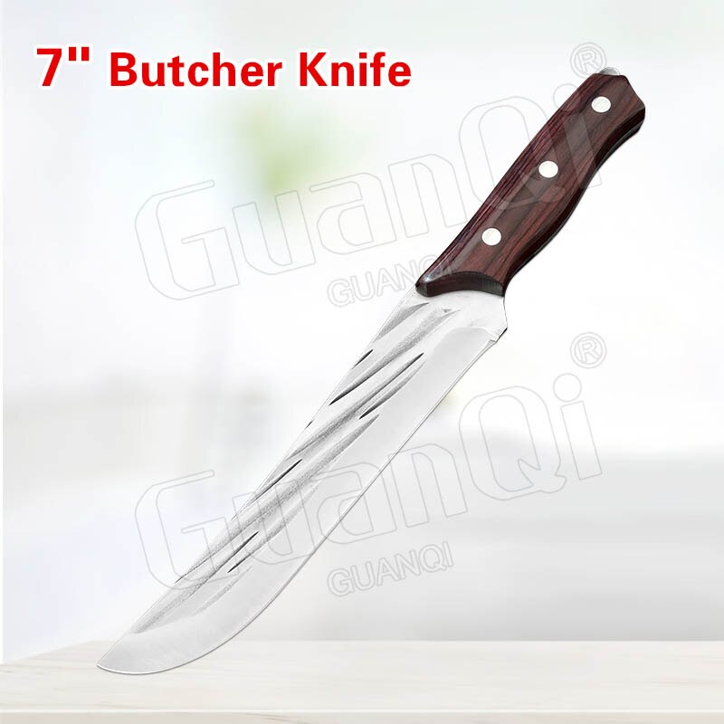 1-3PCS Forged Boning Knife Set Handmade Cleaver Knife Kitchen Knife Wooden Handle Knife for Kitchen Items: Style C