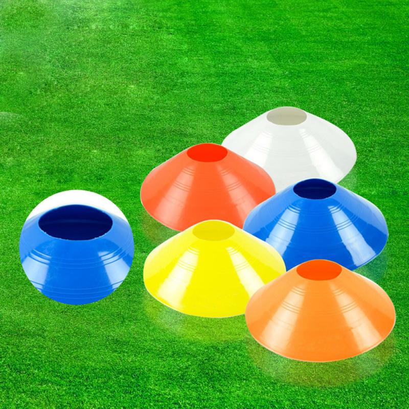 Segno di allenamento di calcio di alta qualità piatto coni resistenti alla pressione marcatore dischi marcatore secchio accessori sportivi coni di precisione