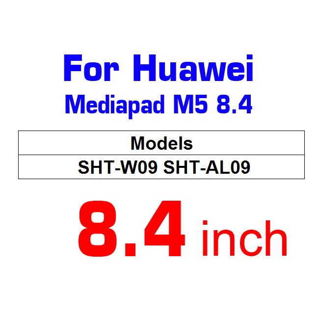 For Huawei MediaPad M5 lite Pro 10.8 10.0 8.4 Tablet tempered Glass For MediaPad M3 Lite 10.1 8.0 glass M3 8.4 Screen Protector: For Huawei M5 8.4