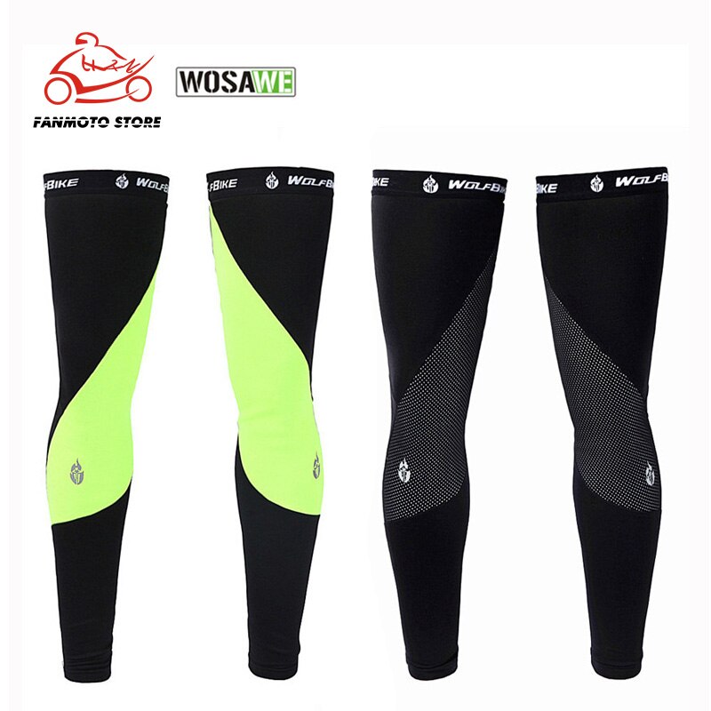 Wosawe unisex termisk fleece moto cykelvärmare vinter vindtät mountain road cykel motocross cykel cykel ridning legging