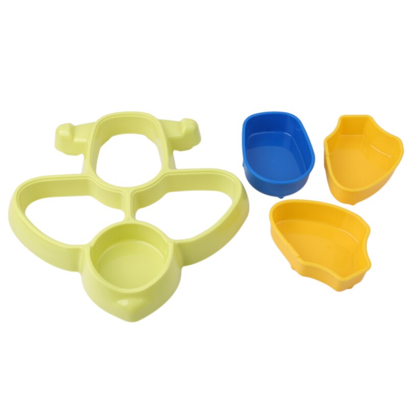 Barnskål mata mat porslin tecknad flygplan form barn rätter äta servis barn barn mata tallrik plast pvc gratis
