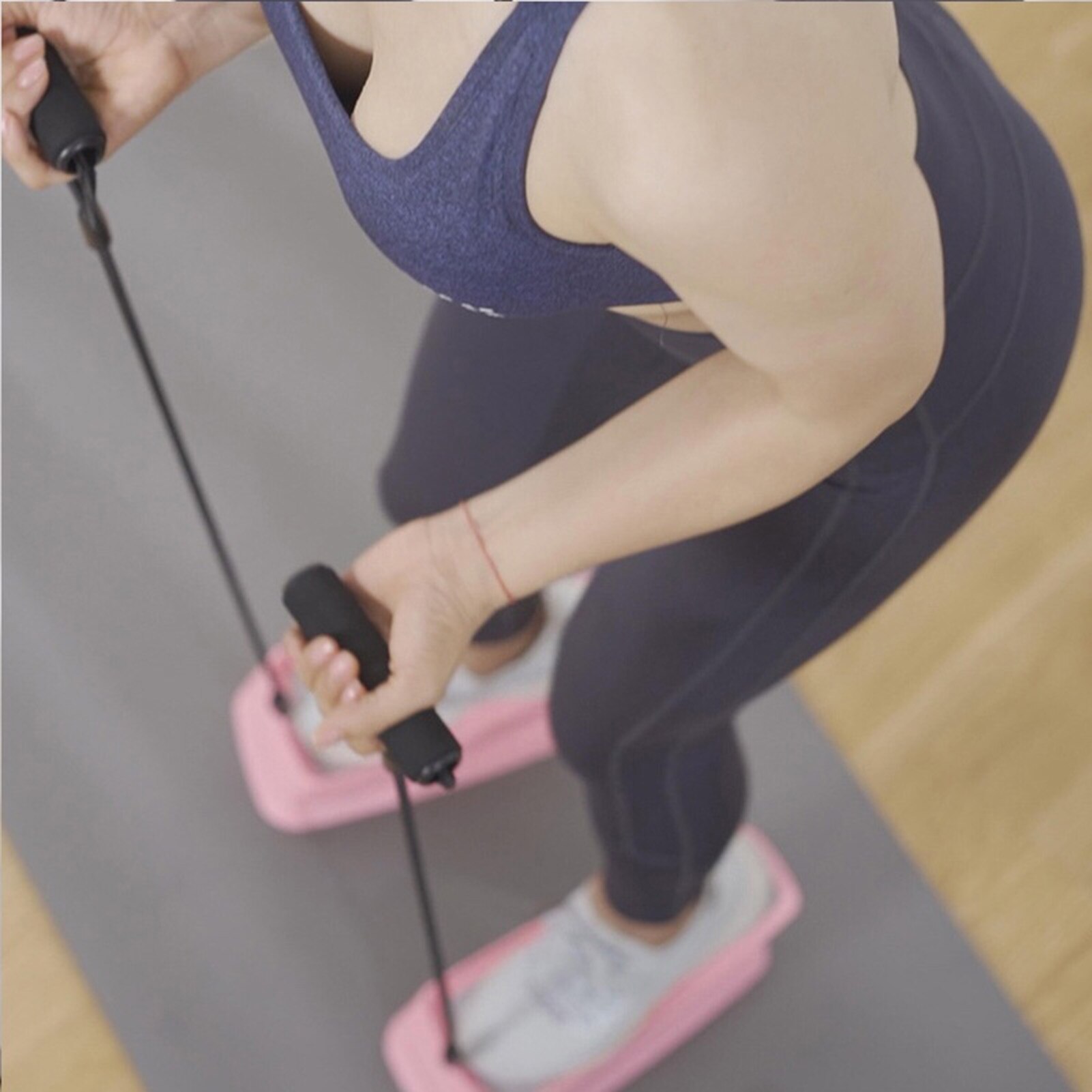 Stepper Treadmill Step Fitness Training Equipment With Elastic Rope Multi-functional Treadmill Machines In Home