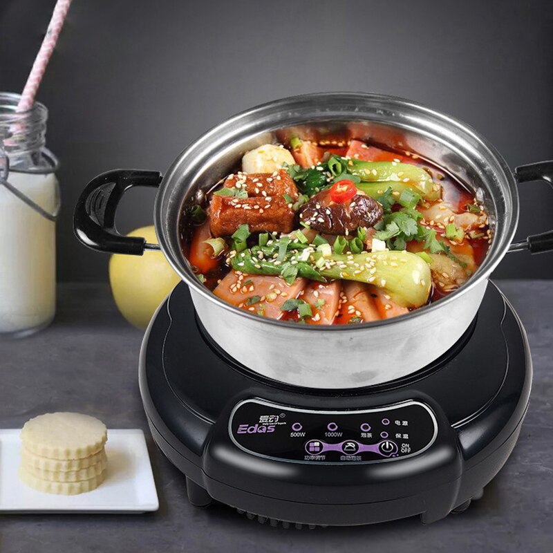 Household Electric Induction Cooker 2000W Waterproof Black Crystal panel hotpot cooktop stove electromagnetic pot oven