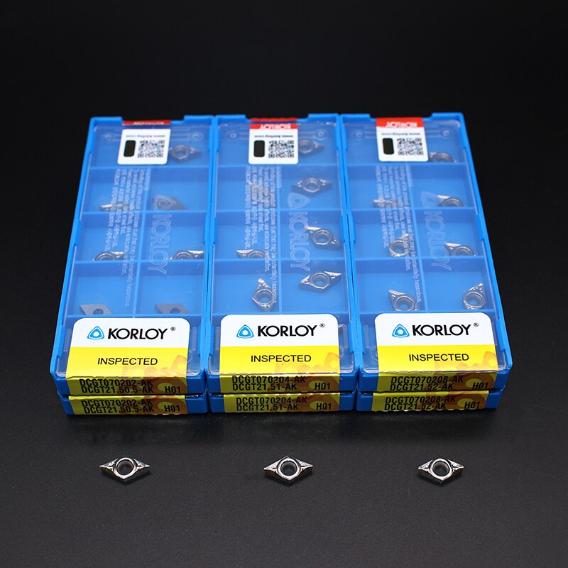 DCGT11T302 DCGT11T304 DCGT11T308 Ak H01 Cutter Blade Insert Cnc DCGT070204 DCGT070208 Ak H01 Snijgereedschap Aluminium Draaien Tool
