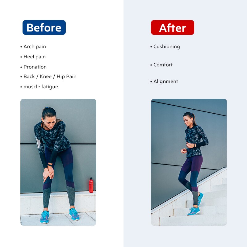 3 angni ortotiske innleggssåler for sko buestøtte flate føtter skopute kvinner menn ortopedisk fotpleie for plantar fasciitis innleggssåler