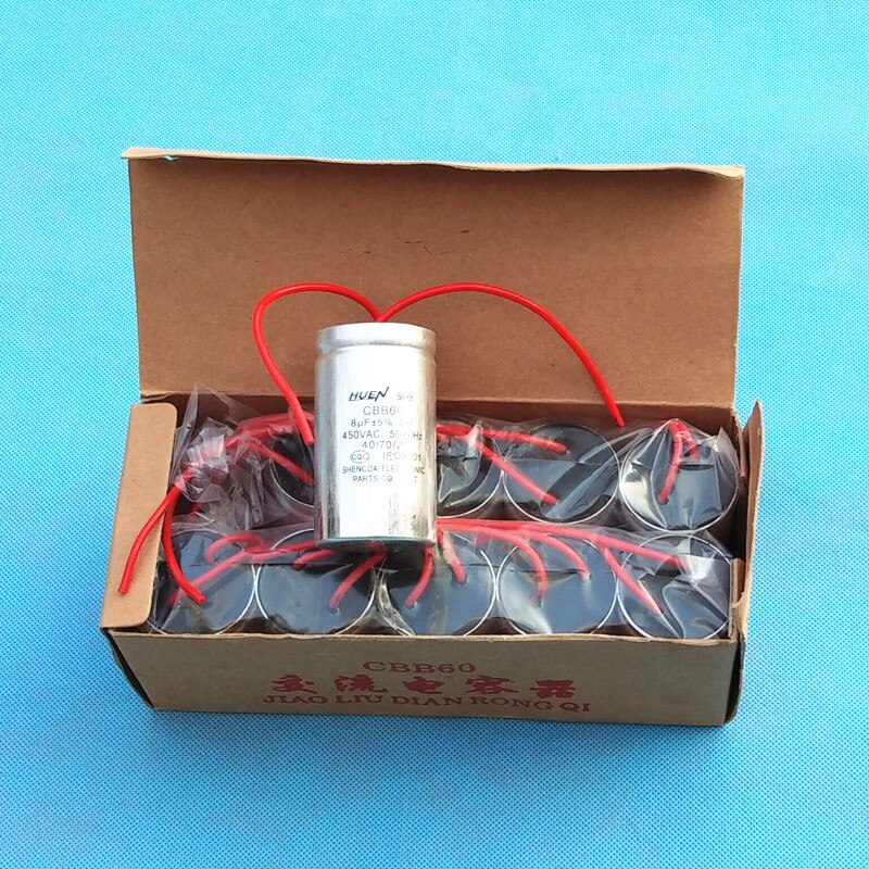 Cbb60 Washing Machine Electric Capacity Capacitor Spin-Dry Dewatering Pump Starting Capacitor Accessories