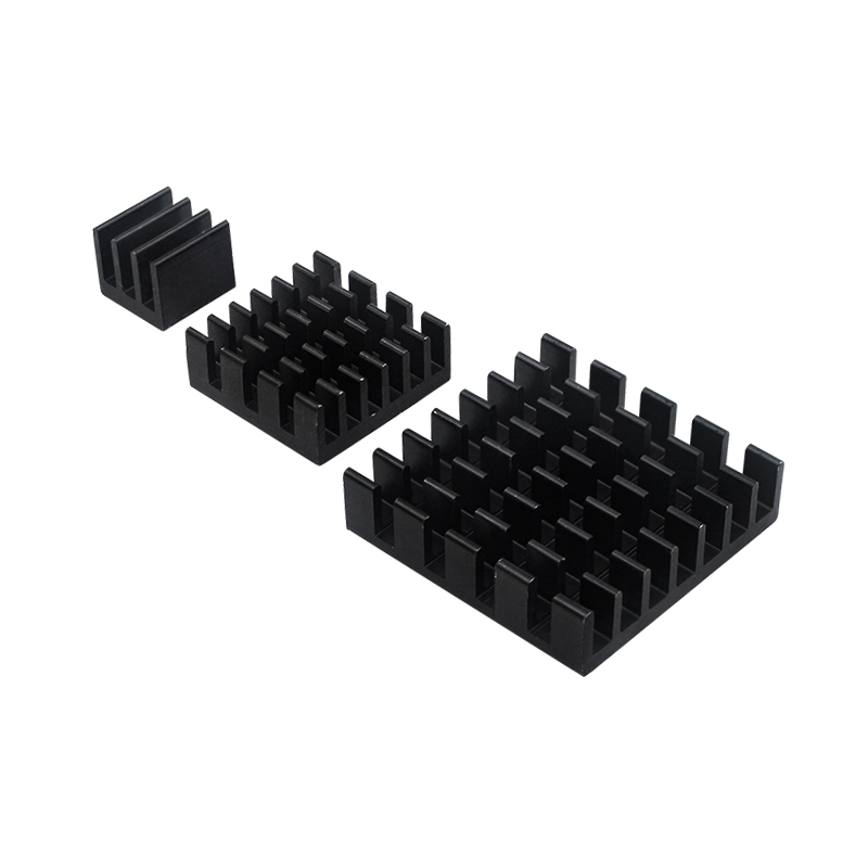 Oranje Pi 5 Max Koellichaam 3 Stuks Aluminium Metalen Heatsink Zwart Passieve Koeling Warmteafvoer Voor Oranje Pi 5 Max
