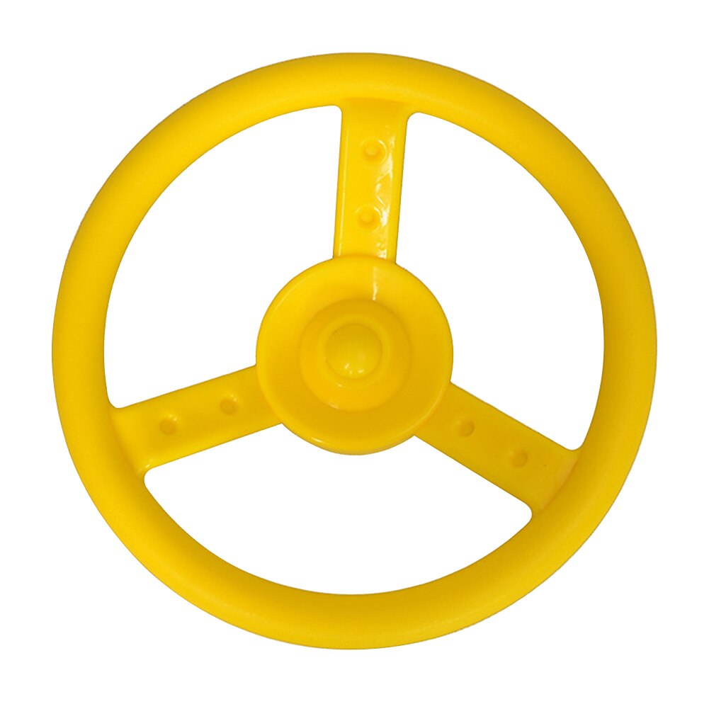 Swing Accessory Amusement Park Fun Pirate Ship Wheel Kids Toy Easy Install Pirate Wheel For Wooden Playset: YELLOW