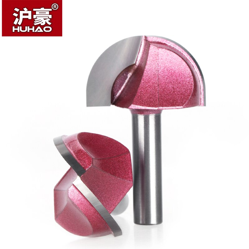 HUHAO 1pc Shank 8mm Radius Round Grooving Cove Box Bit CNC Round Nose Router Bits For Wood Industrial Grade Woodworking Endmill