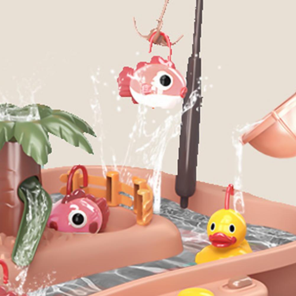 1 Set giocattolo da pesca Musical Electronic Duck Design pesca rotante elettrica gioca gioco giocattolo per l&#39;intrattenimento domestico per bambini