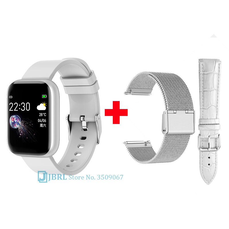 Digital klocka dam män vattentät bluetooth led elektronik klocka för kvinnor män full touch armbandsur sport dam klockor timme: I5s lägg till rem 9