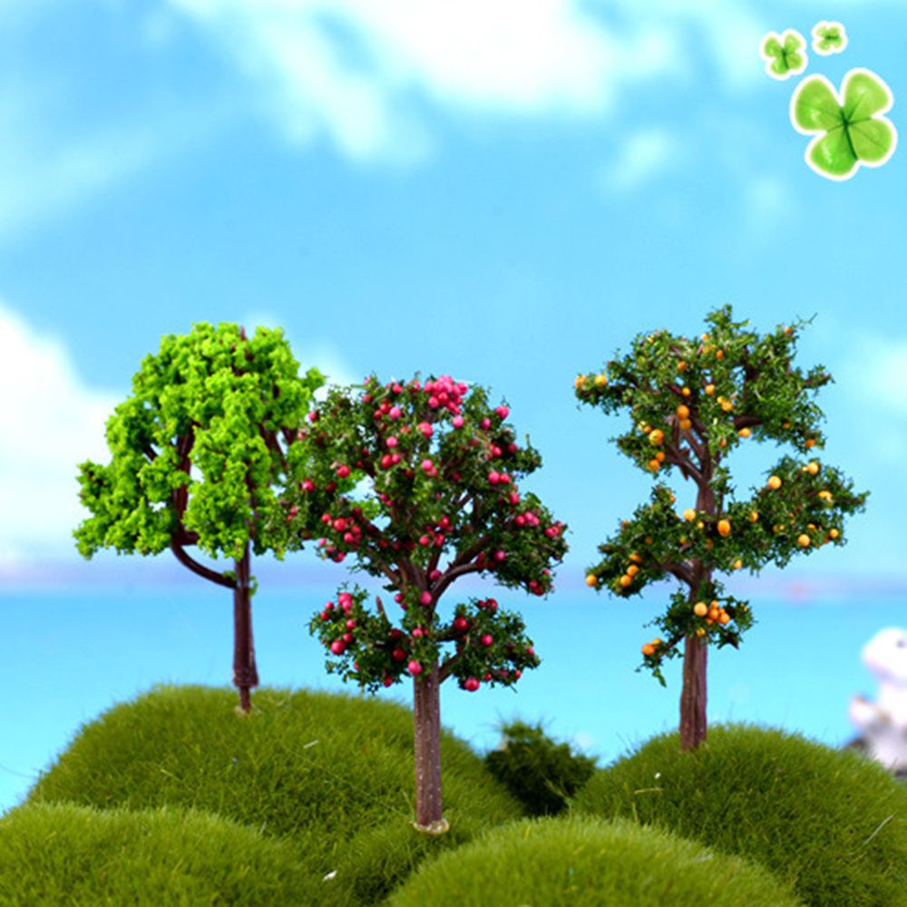 1pcs 7cm Simulation Tree Landscaping Flower Tree Hawthorn Coconut Tree Christmas Decoration Home Decor