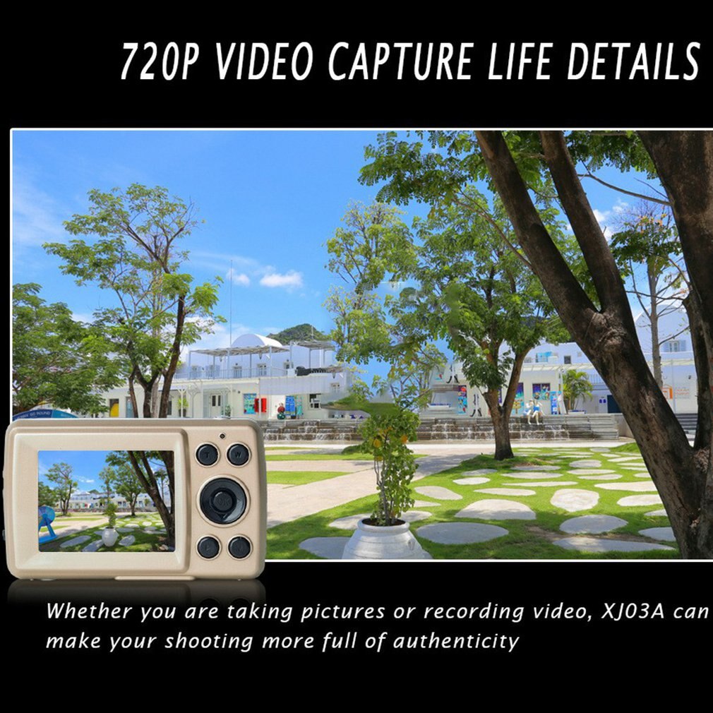 16 millioner pixels 2.7- tommer bærbart digitalt kamera 720p genopladeligt lcd-skærm mini digitalt kamera optager videofotografering