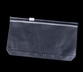 1 Uds., organizador de agenda de viajero, bolsa con cremallera, productos archivadores A5/A6/A7, accesorios de viaje transparentes: A7
