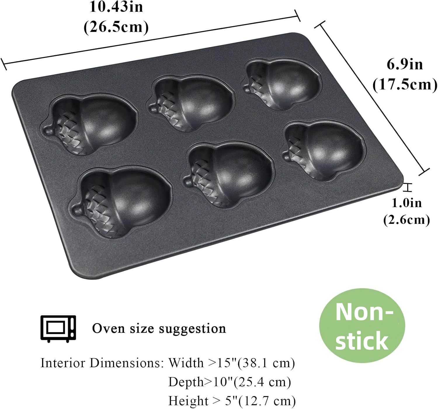 Mini molde para pasteles de acero al carbono con 6 cavidades, forma cuadrada, pan tostado con tapa, libra, pastel, Madeleine, muffins, postre, herramientas para hornear