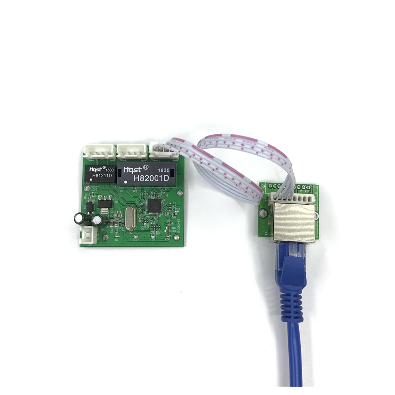 OME 3 Häfen Schalter modul PCBA 4 Stift Header UTP PCBA Modul mit LED-anzeige Schraube See positionierung Mini PC daten OEM Fabrik