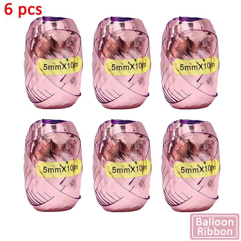 5M arco de globos de globo cadena cinta punto adornos para de cumpleaños Fondo bebé niño globo de niña set de guirnaldas: 6pcs balloon ribbon1