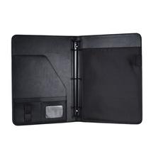 Business Portfolio Padfolio Folder Document Case Organizer A4 PU Leather with Business Card U Flash Disk Holder