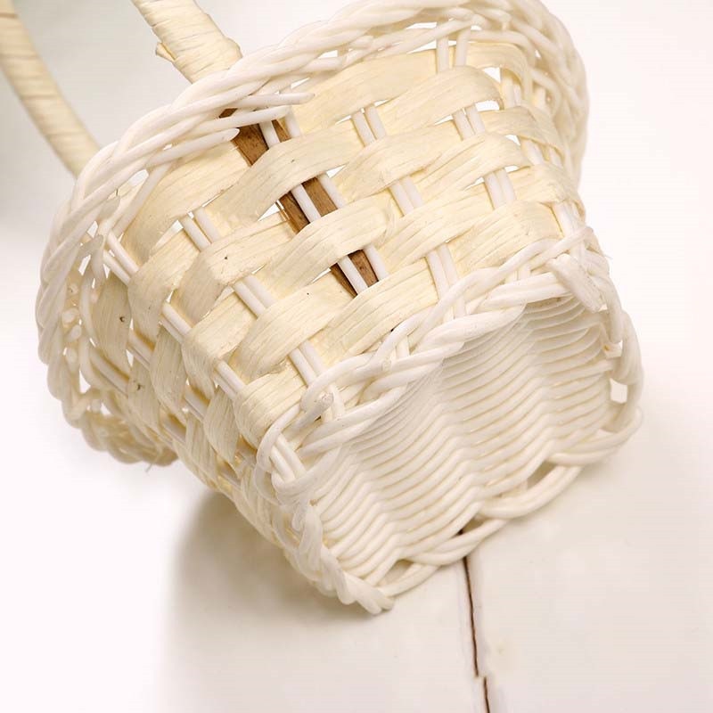 , almacenamiento de tejido, decoración de canasta de flores, ropa con estampado de frutas, soporte para artículos diversos, organizador, Cosméticos de ratán, cesta de Picnic de té