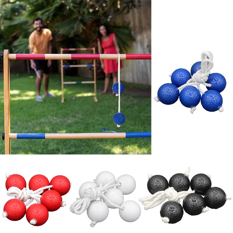 3 Paare Leiter Ball Ersatz Leiter Bälle PE Leiter Werfen einstellen Werfen Spiel Kugeln Für Werfen Ball Spiel draussen Sport