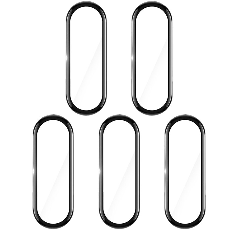 Protective Film For XiaoMi Mi Band 5 Wristband Screen Film For Protector Mi Band5 Soft Glass Scratch Prevention Screen Protector