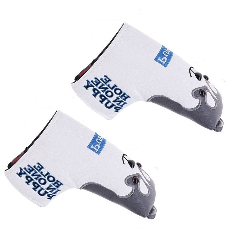 Golf Driver Head Cover Universal Cartoon Animal Fairway Woods PU Leather Golf Putter Headcovers Soft Golf Cover