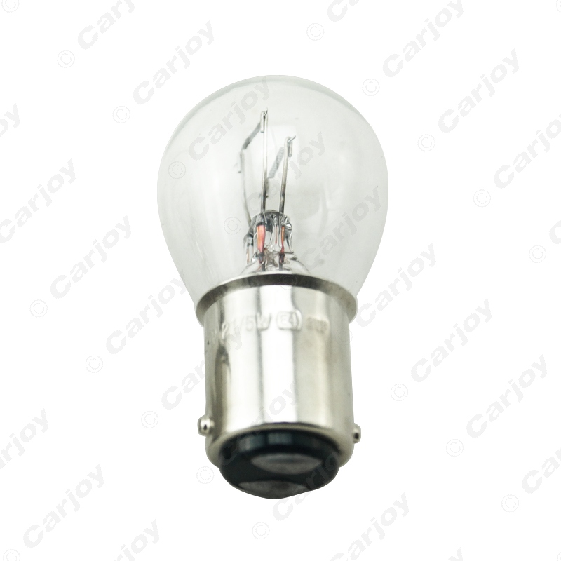 LEEWA 10pcs 24V 1157 BA15D P21/5W S25 Car Clear Glass Lamp Brake Tail Bulb Truck Bus Indicator Halogen Lamp #CA1690