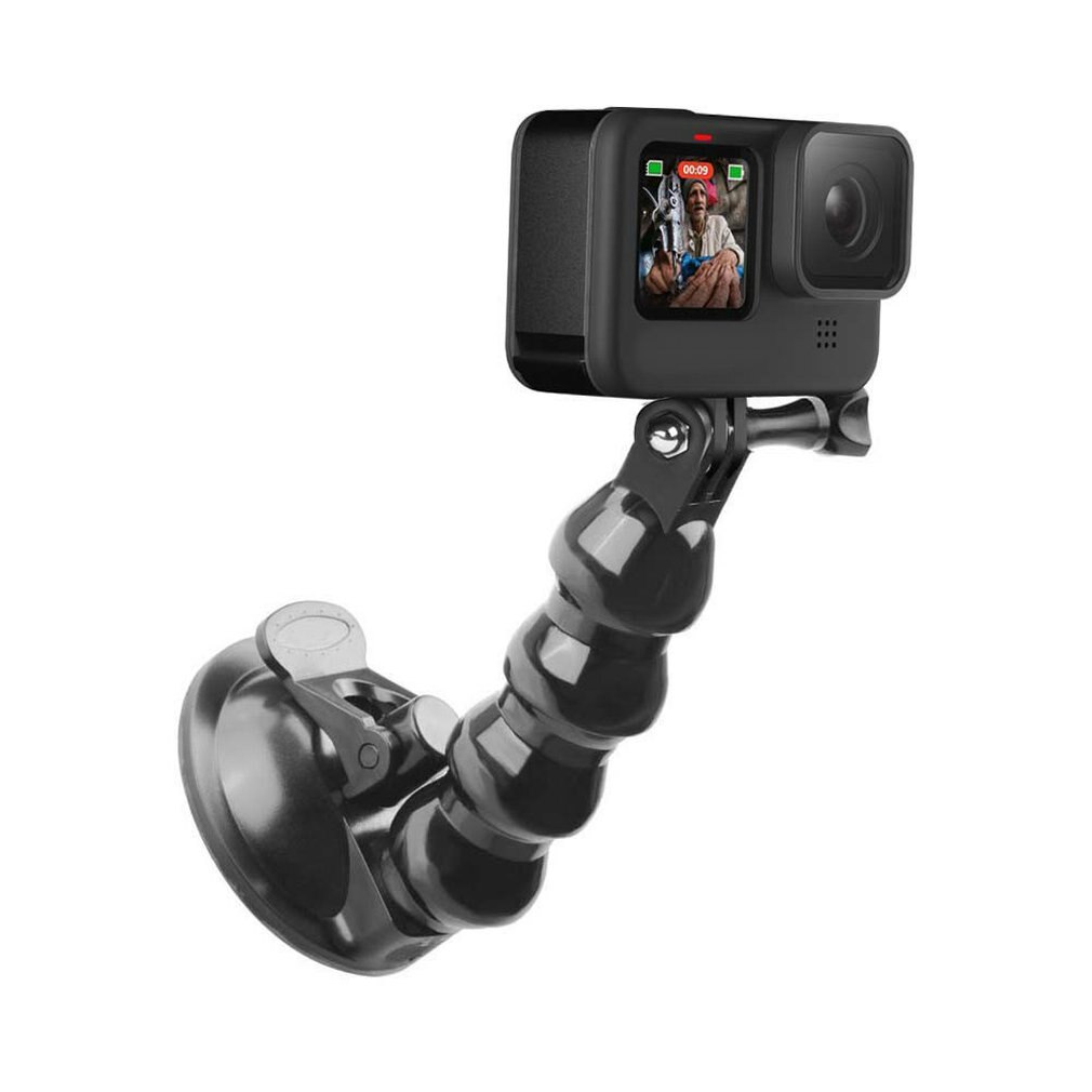 Adjustable Suction Cup Car Mount for GoPro 9 max3215 Cameras Holder with Safety Tether Action Camera Accessories