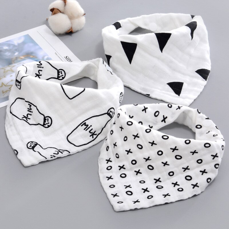 Slabbers Jongen Meisje Bandana Water Absorberen Bib Burp Doek Driehoek Katoenen Sjaal Baby Burp Baby Kerst Accessoires