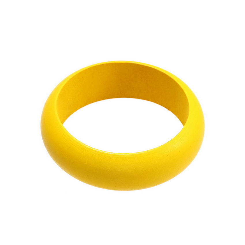 Vintage gesprenkelte, breite armreifen aus naturholz für damen, farbige holzmanschetten, weihnachtsarmbänder, armreifenschmuck: B031 gelb