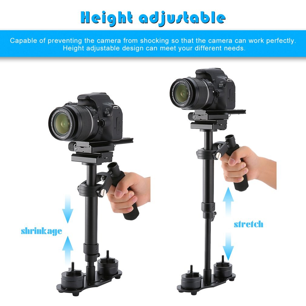 S40 S60 S80 Steadycam Scalable Carbon Fiber Handheld Stabilizer Steadicam for Canon Nikon Sony DSLR Camera Compact Camcorder