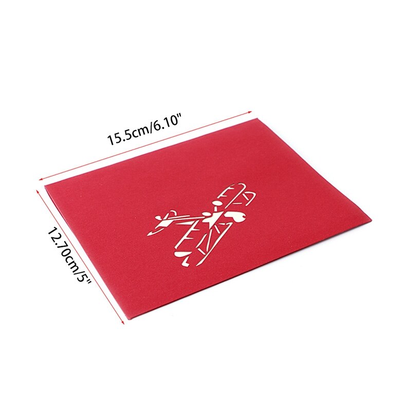 3D Up Greeting Card Handmade Happy Birthday Merry Christmas Card L4MB