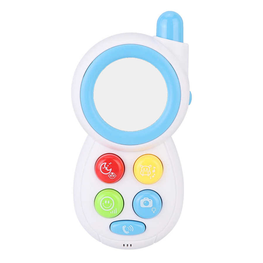 Telefoon Speelgoed Mini Baby Muziek Telefoon Speelgoed Gesimuleerde Dier Geluid Muziek Telefoon Muziek Leren Peuter Telefoon: Blauw
