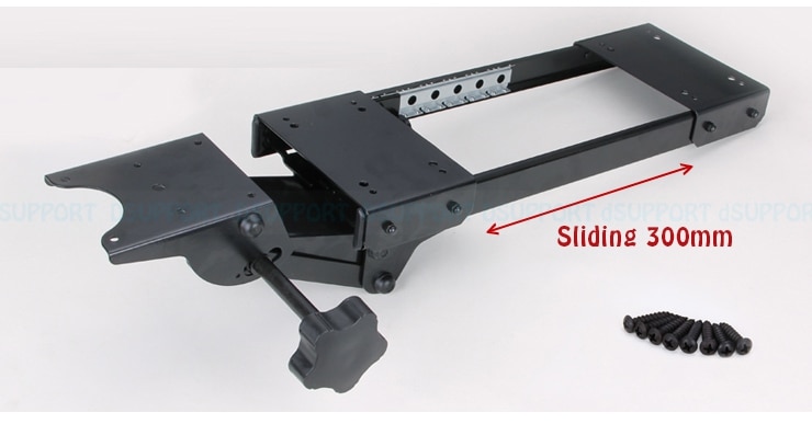 LK06AD Ergonomic Sliding Tilting XL Size Wrist Rest Keyboard Holder with Mouse Pads for Computer Desk Keyboard Tray Stand